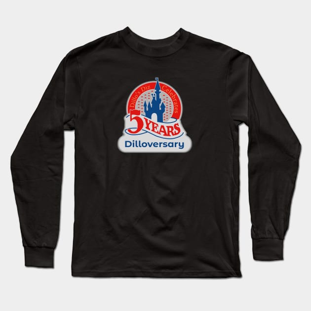 5 Year Dilloversary Long Sleeve T-Shirt by Dillo’s Diz